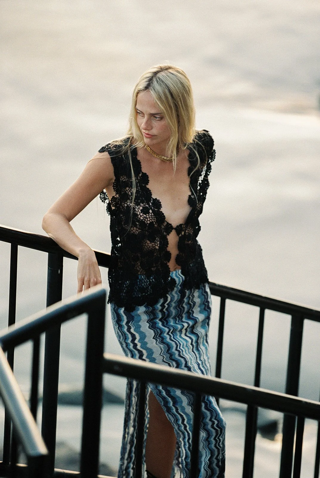 Crochet Lace Black Vest — Madly Vintage